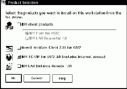 ��������� IBM OS/2 Warp Connect ��� ������ � Internet
