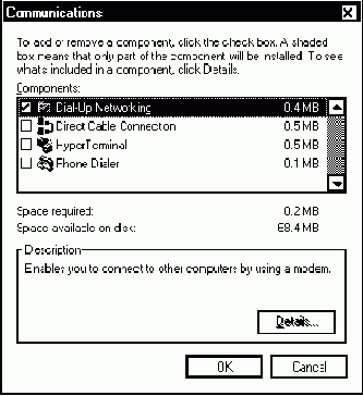 ��������� ������� Dial-Up Server