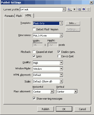 Результаты публикации помещаются