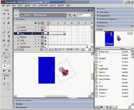 Ботинок готов свалиться на слово