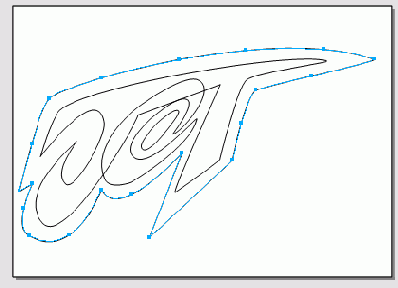 Чтобы увидеть опорные точки рисунка