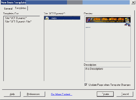 К документу Dreamweaver MX применен