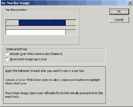 Реакция панели навигации на действия