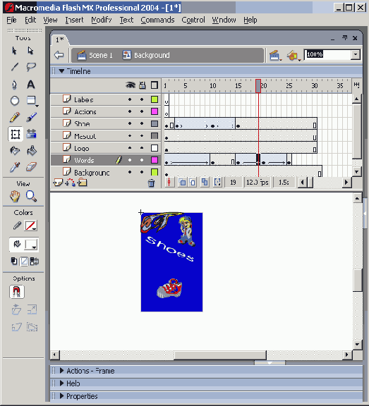 Слово Shoes должно выскочить со