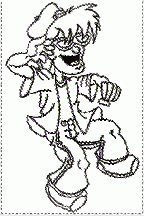 Все белые области вокруг рисунка выделены