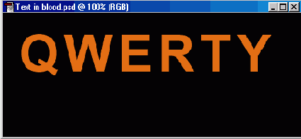 «Текст в подтеках»