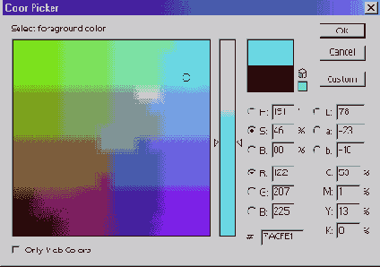 Диалоговое окно Color Picker