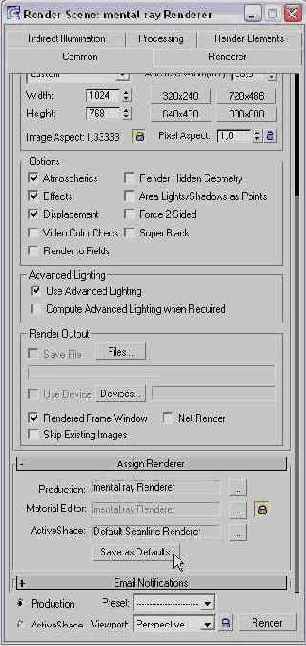 �������� ������� ������� �������� ���������� ������������� mental ray