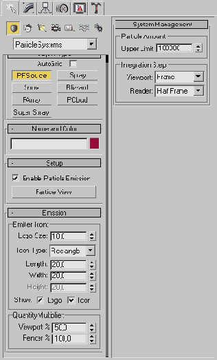 ������ � ������� Particle Flow