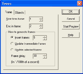 ���� Tween ������� Frame