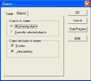 ���� Tween ������� Objects
