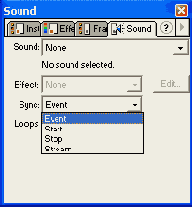 ������ Sound ��� ��������������� ��������� �����