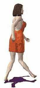 Узкая юбка сказывается на манере