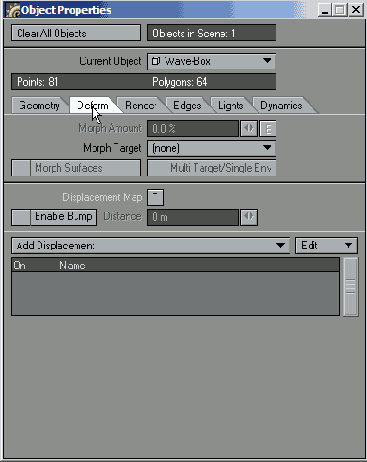 �� ������� Deform ��������� ��� �������� ���������� � �������� �������