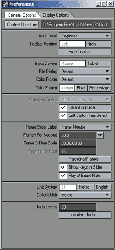 � ���������� ���� Preferences