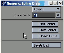 ���������� ������ ��� ������ ����������� Spline Draw