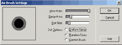 Инструмент Air Brush (Аэрограф)