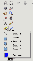 Инструмент Brush (Кисть)