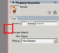 Изменение размеров панели