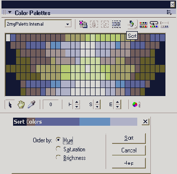 Экскурсия 8В: Работа с цветовой палитрой