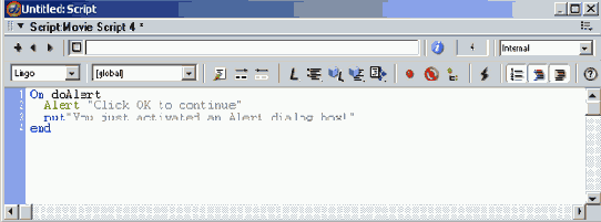 Практическое упражнение 10.1: Использование окна Message