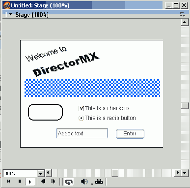 Практическое упражнение 2.1: Использование основных инструментов Director'a