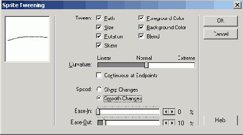 Практическое упражнение 5.3: Запись с прорисовкой промежуточных фаз