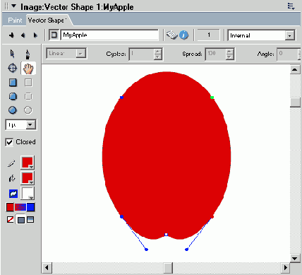 Практическое упражнение 7.2: Окно Vector