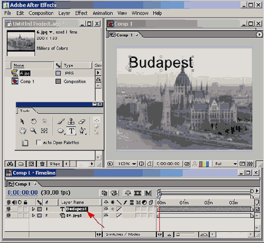 ��������� ��������� ���� ���������� � � ���� Timeline