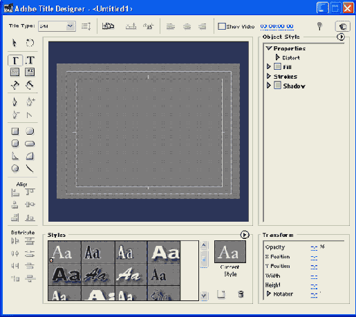 Создание клипа с титрами