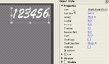 Свойства текста