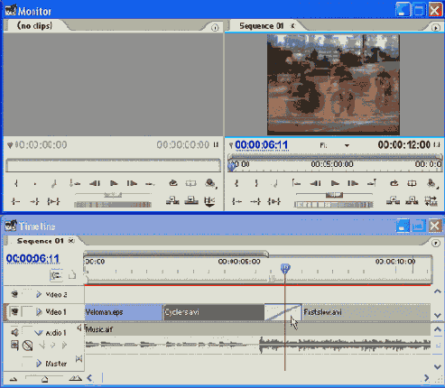Создание эффекта перехода