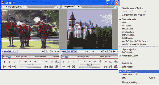Режимы отображения окна Monitor