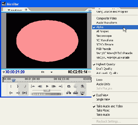 Режимы отображения окна Monitor