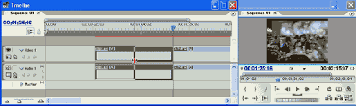Подгонка клипа в окне Timeline