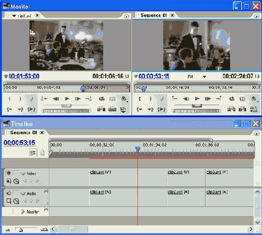 Удаление клипа со сдвигом