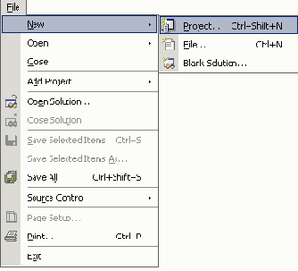 ���� ������� New Project