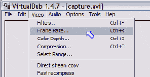 Не идеальный вариант - AVI файлы имеют различный FPS.