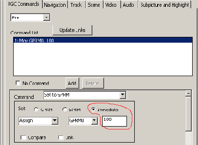 � ������� GPRM0 ����� 100. 