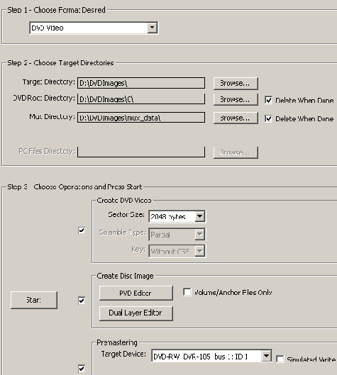 Запись DVD диска