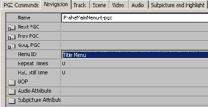 Работа с PGC на примере меню PGC