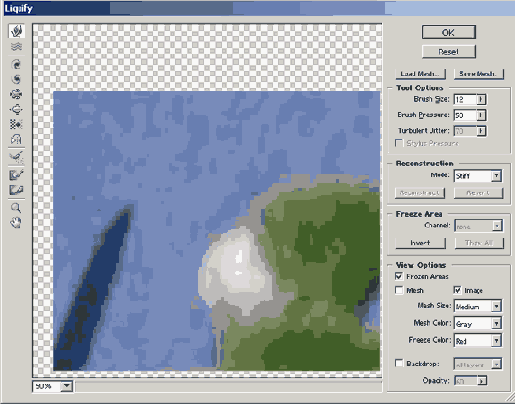 �������� ������� Filter > Liquify (���������)