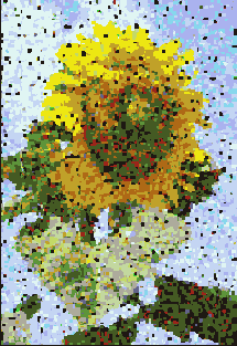 �������� ������� Filter > Pixelate > Facet