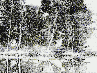 �������� ������� Filter > Pixelate (�������������) > Crystallize