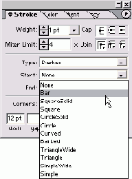 �������� ����� ������� �� ���� Start ��� End � ������� Stroke