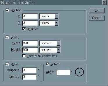 Диалоговое окно Numeric