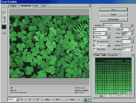���������� ���� Save for Web � ��������� Photoshop