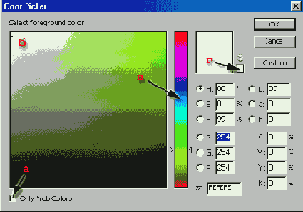 Редактирование таблицы цветов изображения в режиме Indexed Color
