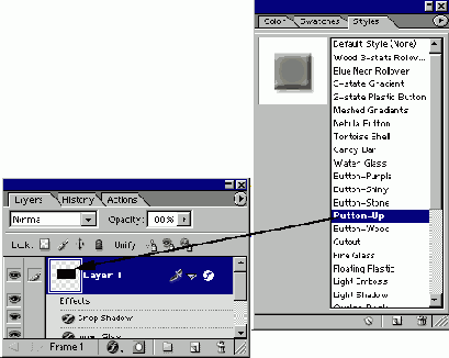 Сохранение эффекта слоя в качестве стиля