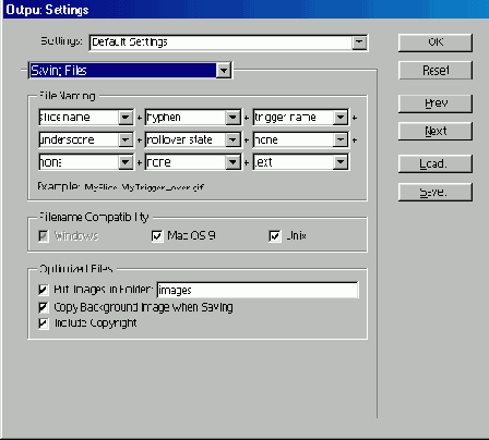 Сохранение оптимизированного файла в программе ImageReady